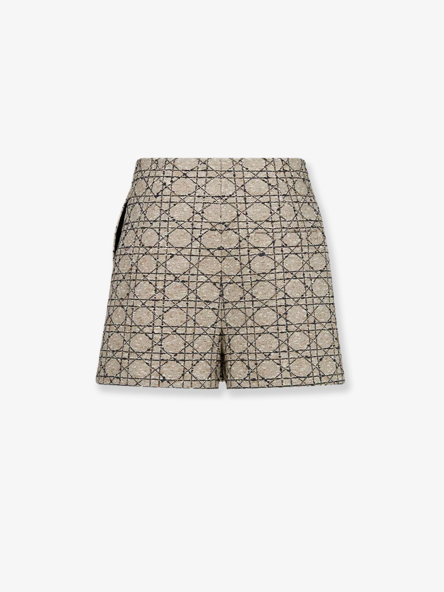 Dior Macrocannage Cotton Blend Tweed Shorts - 2