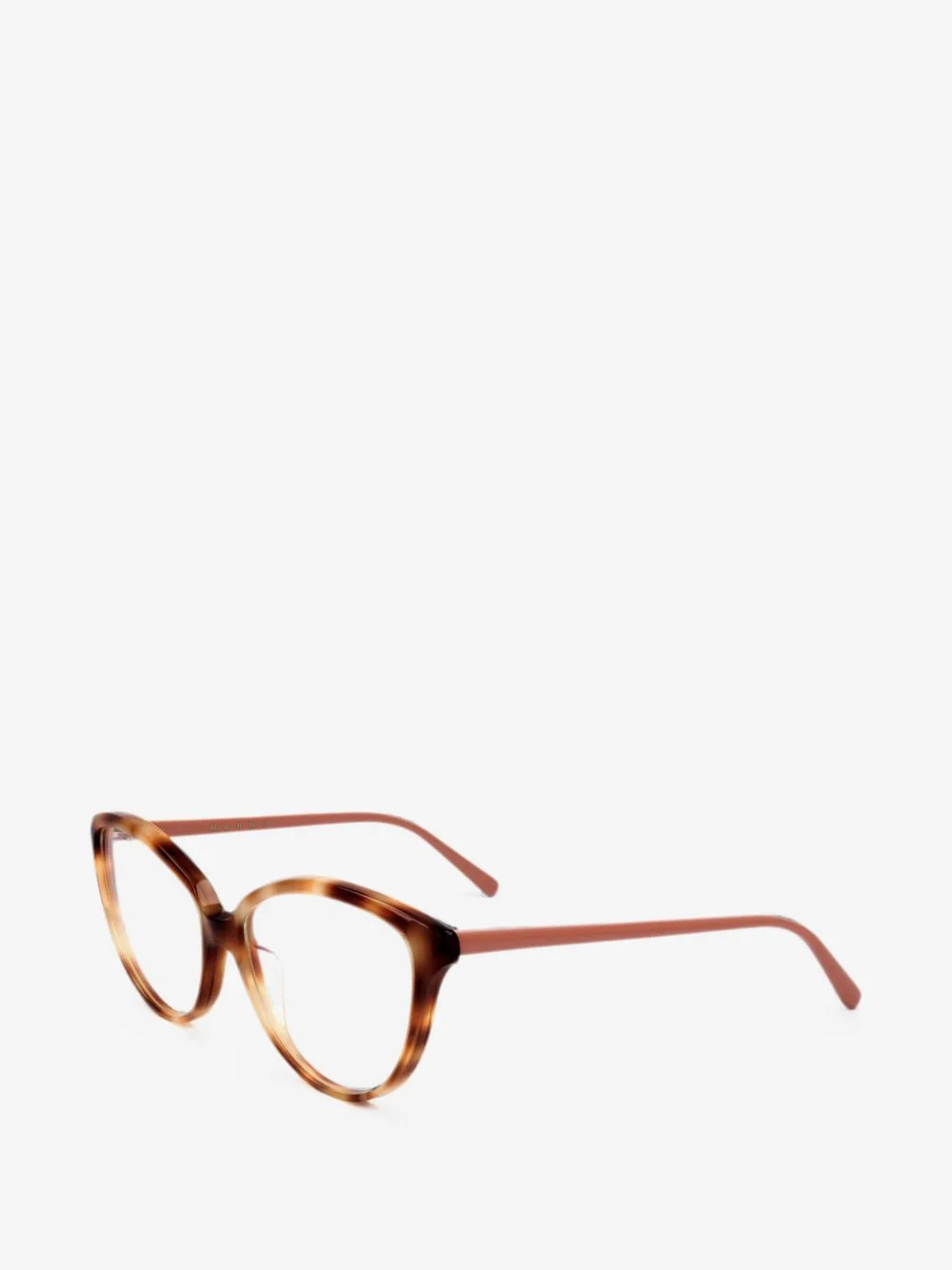 tortoiseshell-effect cat-eye glasses - 1