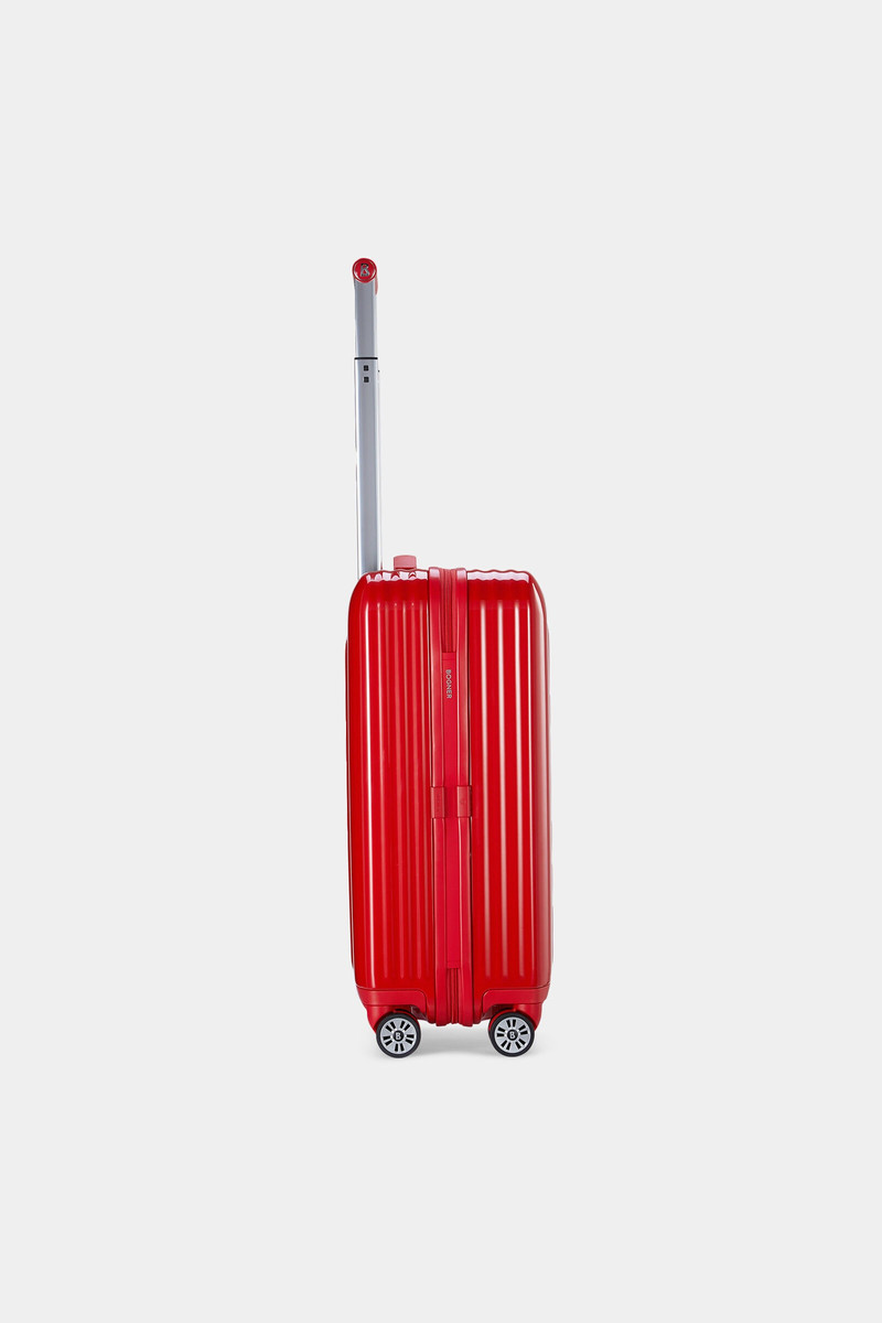 Piz small hard shell suitcase in Red 4