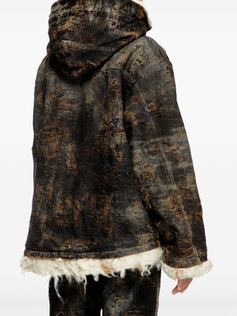 D-ARAK-FSF coated jacquard denim anorak 4
