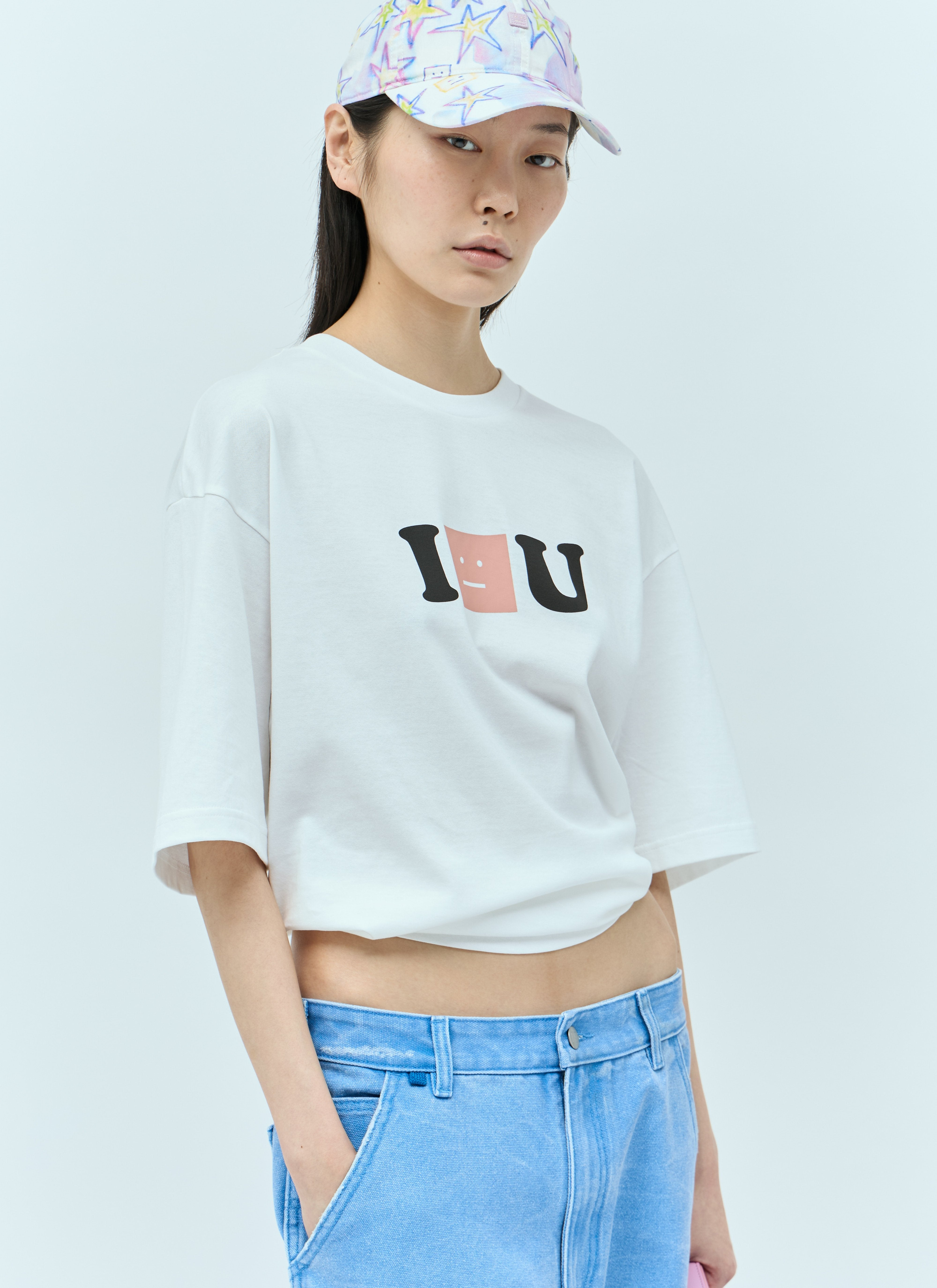 Acne Studios Women Micro Face Patch Baseball Cap - 2