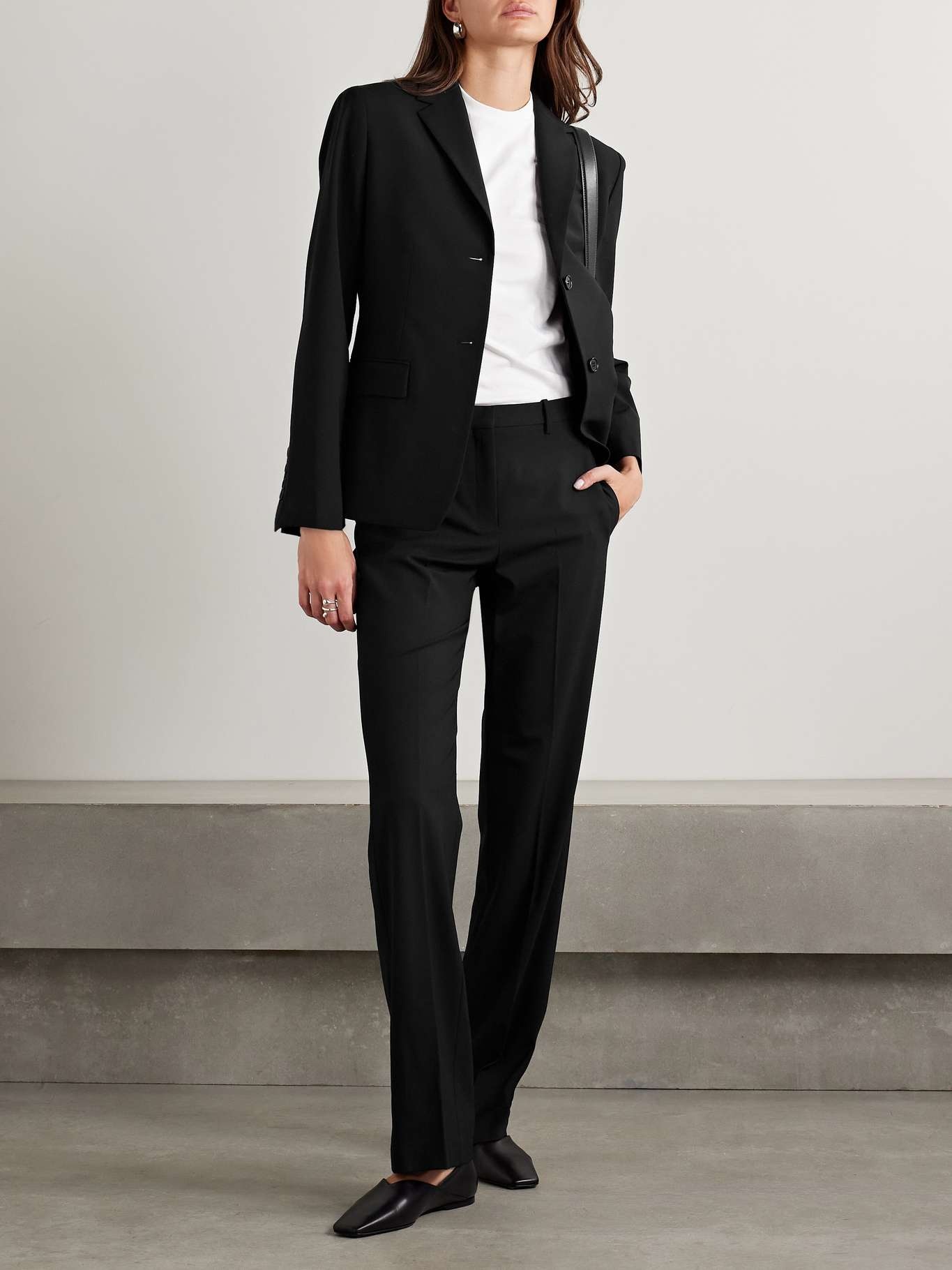 Wool-blend blazer Black - 2