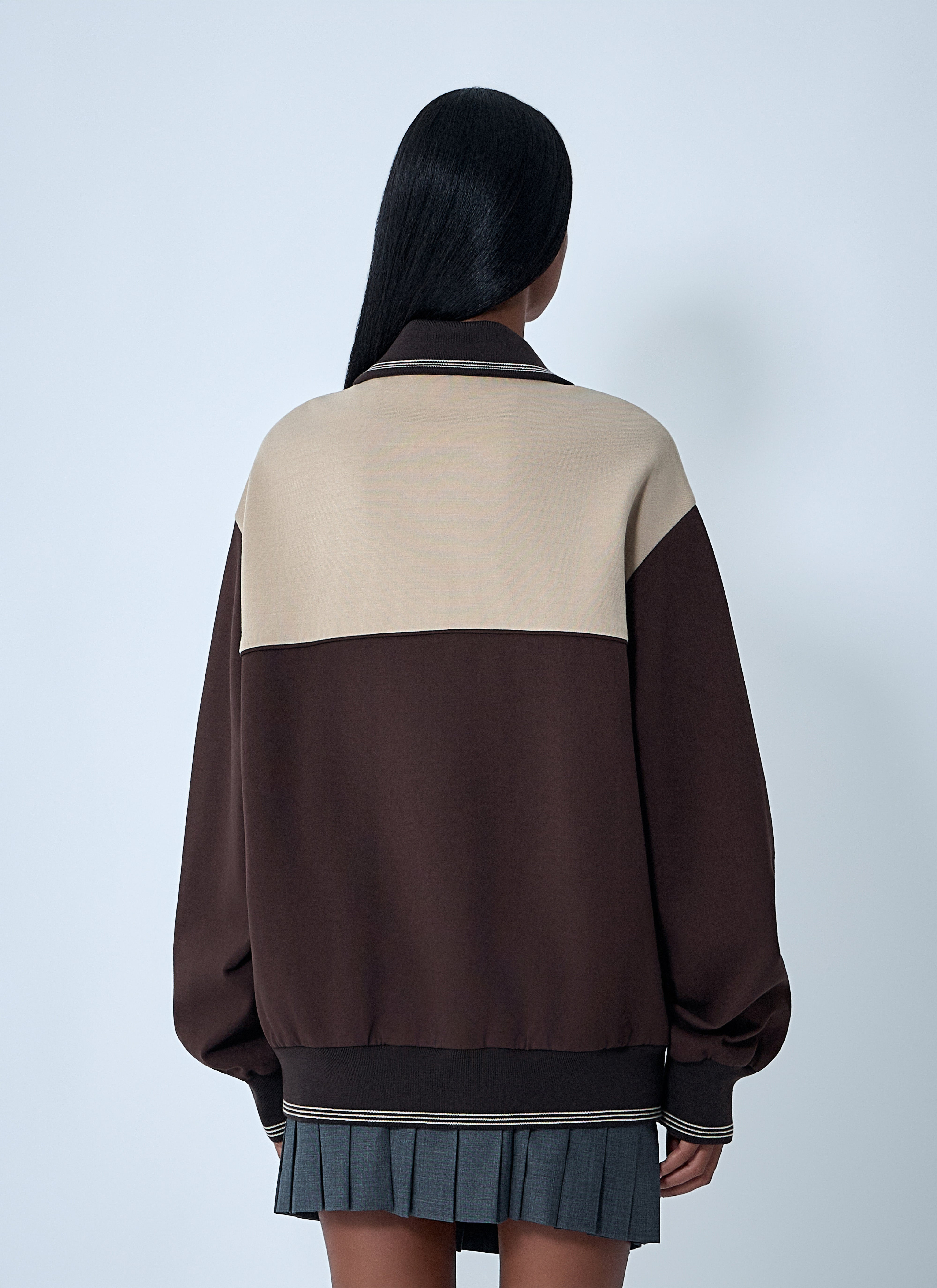 Miu Miu Women Contrast Panel Jacket - 4