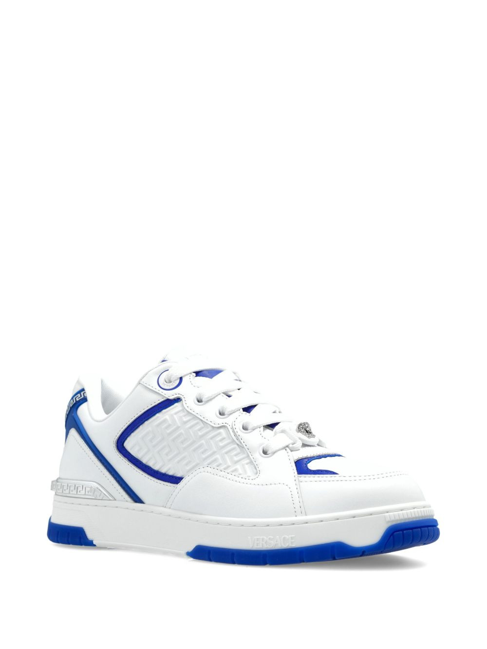 Greca pattern leather sneakers - 2