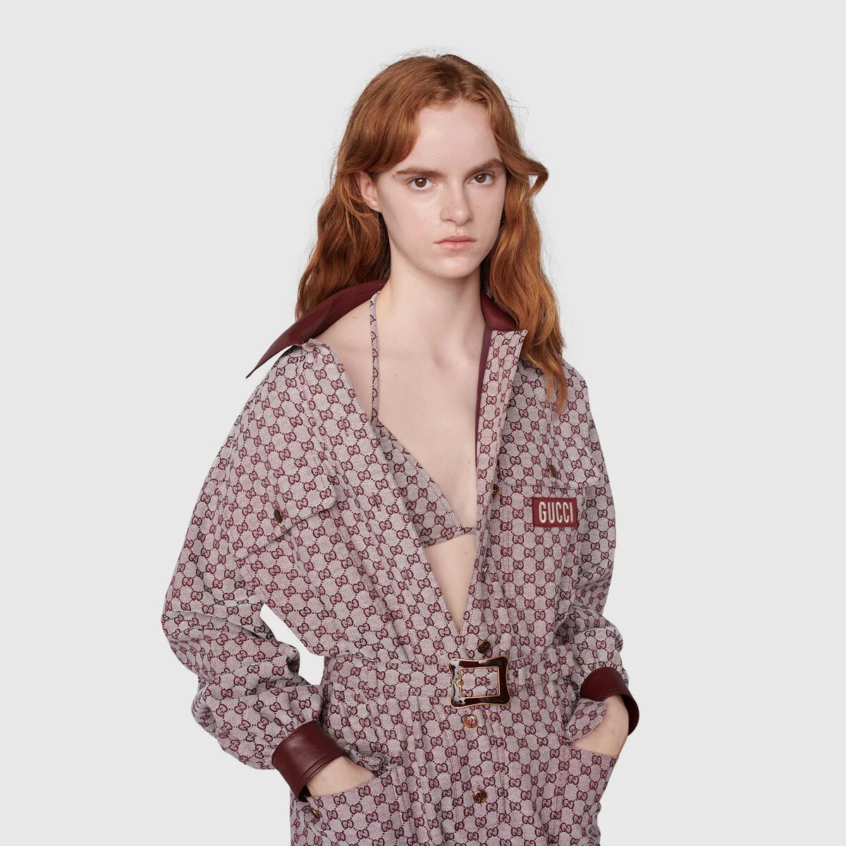 Gucci 100 GG canvas jumpsuit - 6