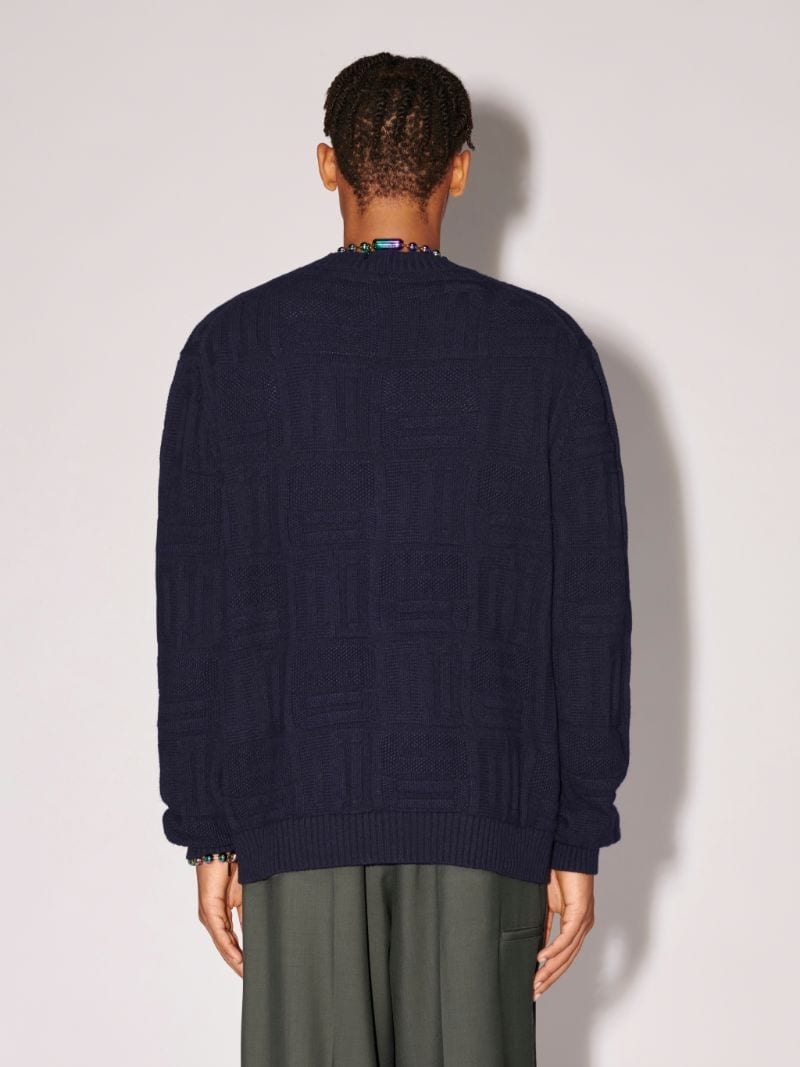 Monogram Knit Cardigan - 6