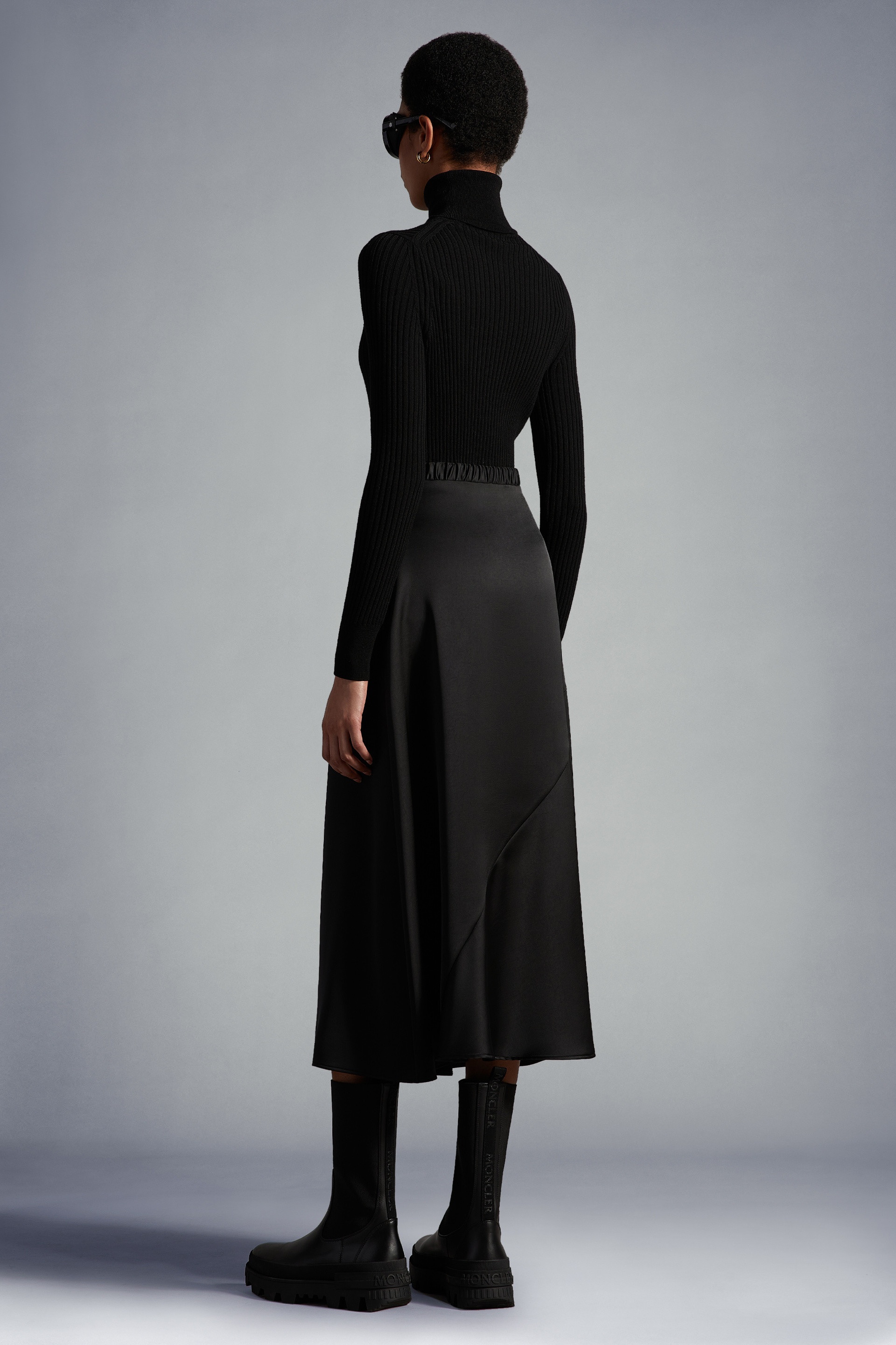 Satin Midi Skirt - 4
