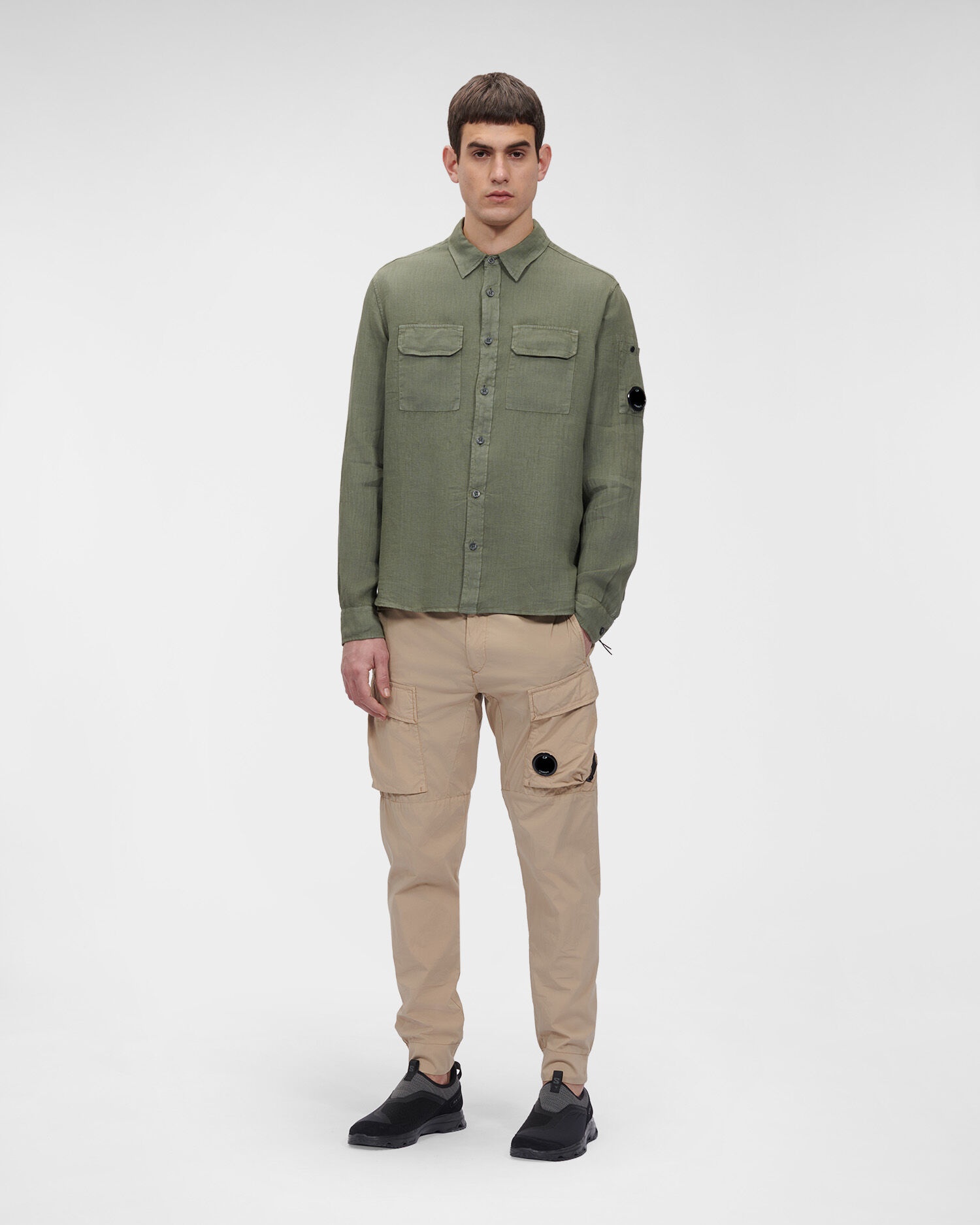 Resined Linen Pocket Shirt - 3