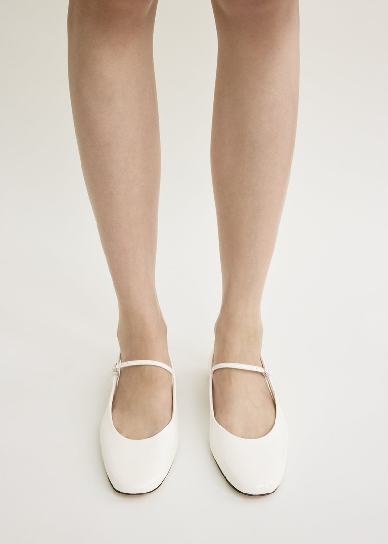 TOTEME Slingback patent mary janes off-white outlook