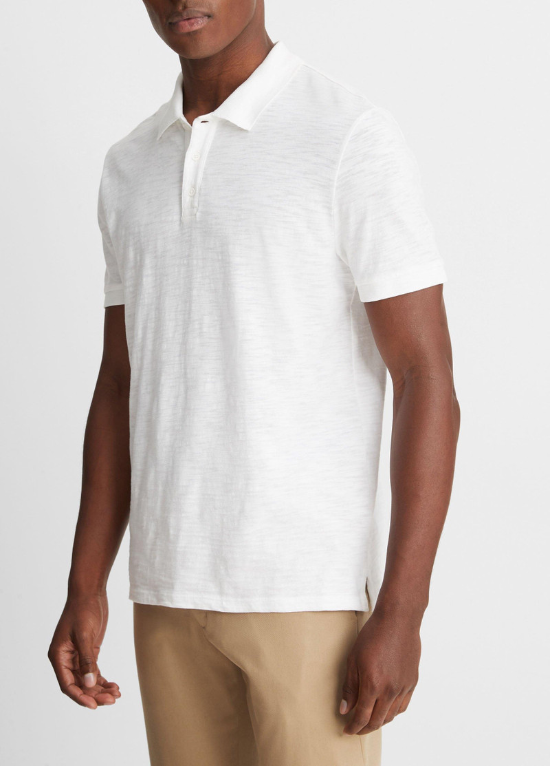 Vince Classic Slub Polo Shirt outlook