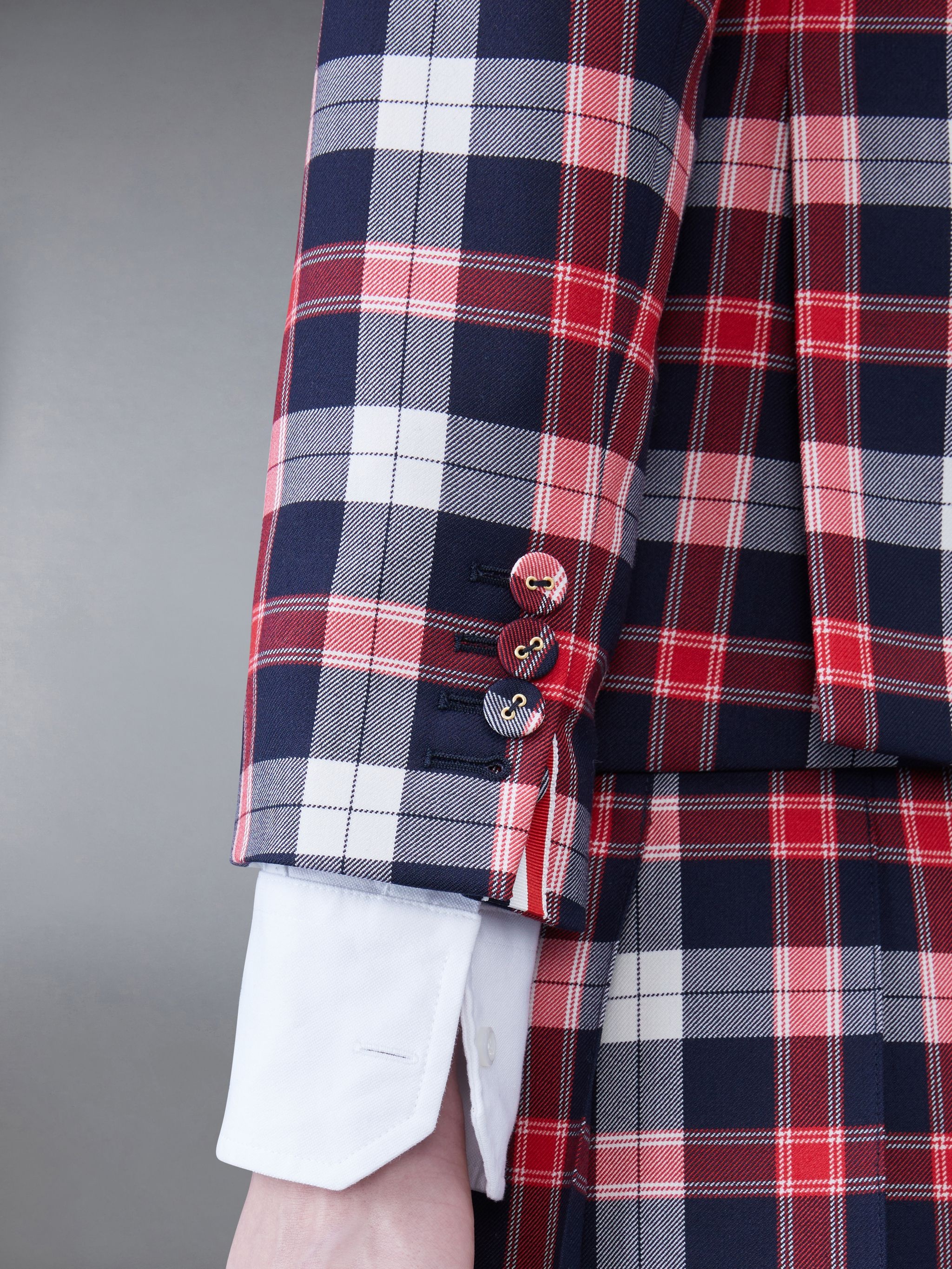 Tartan Twill High Armhole Sport Coat - 6