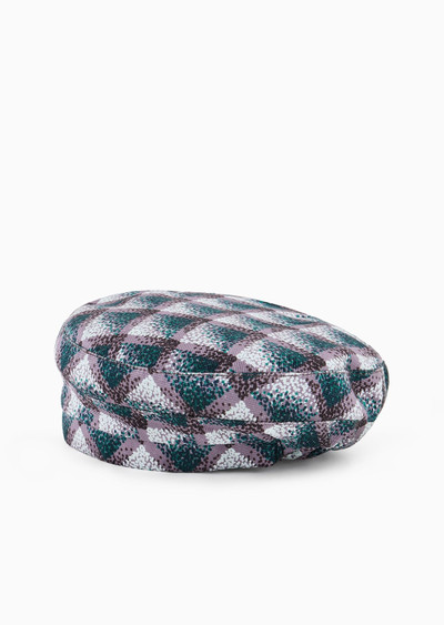 GIORGIO ARMANI Printed silk beret outlook