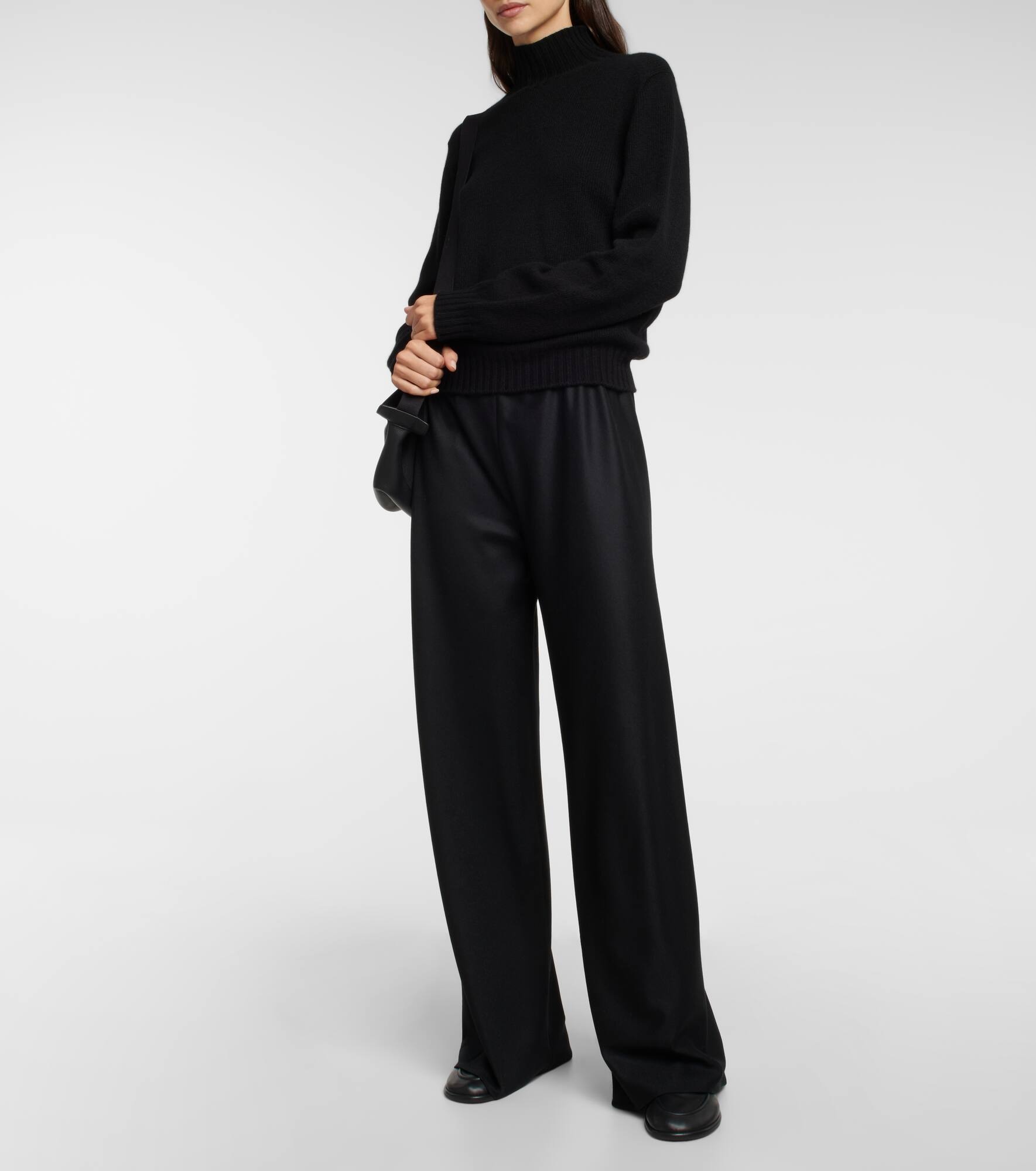 Gala virgin wool wide-leg pants - 2