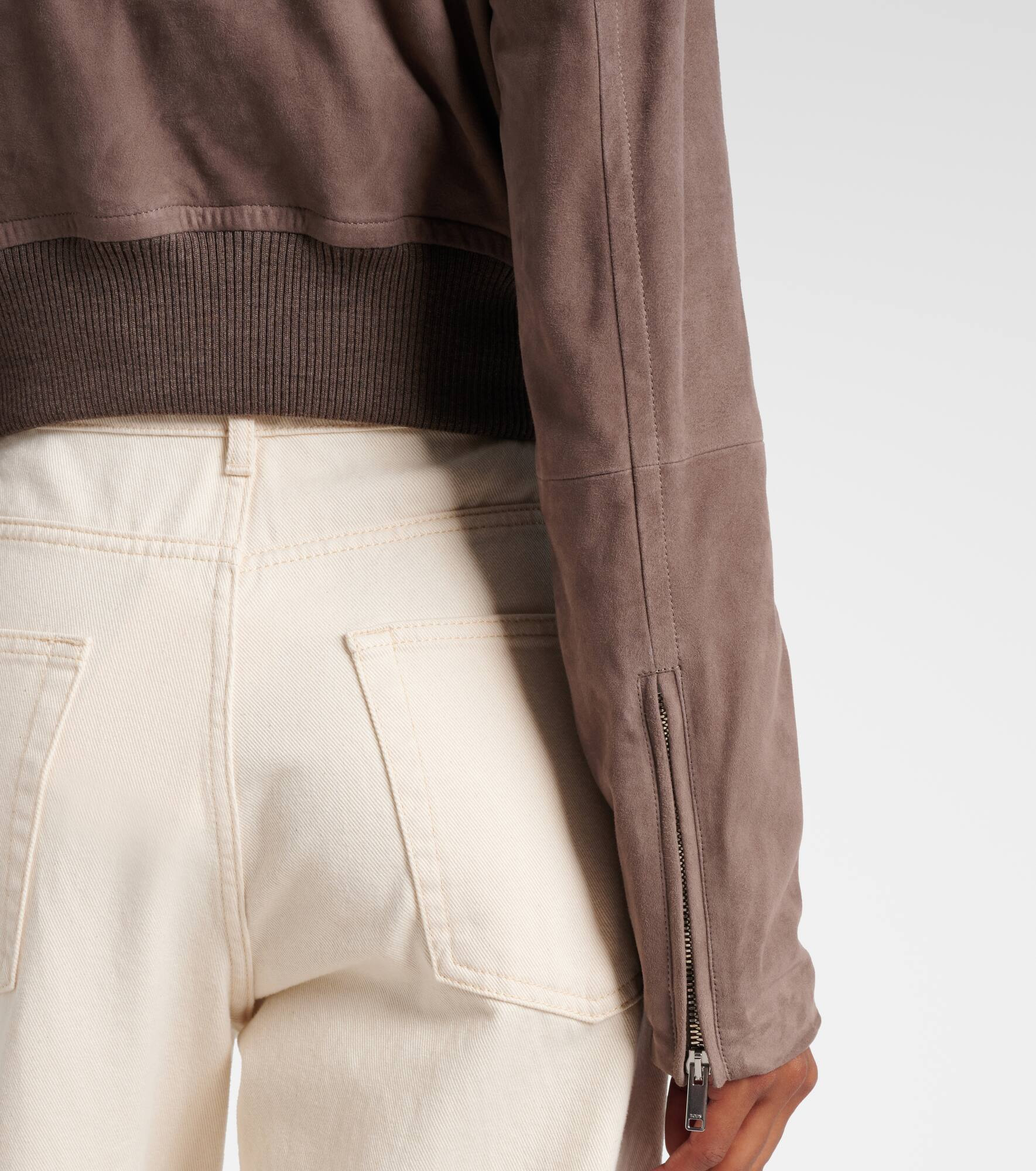 Suede bomber jacket - 5