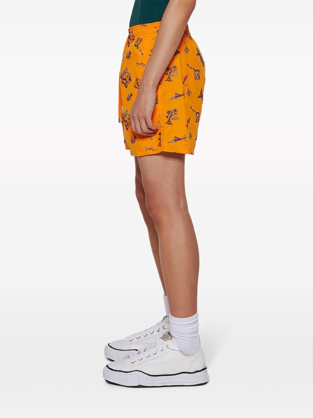 embroidered swim shorts - 4