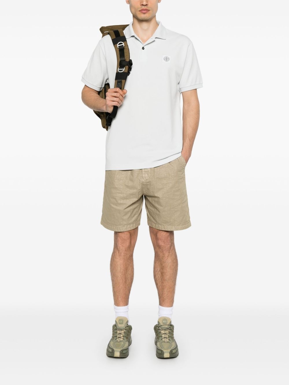 Compass-motif polo shirt - 2