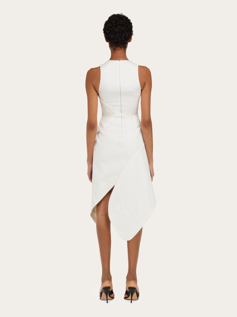 Sculptural stretch viscose dress 4