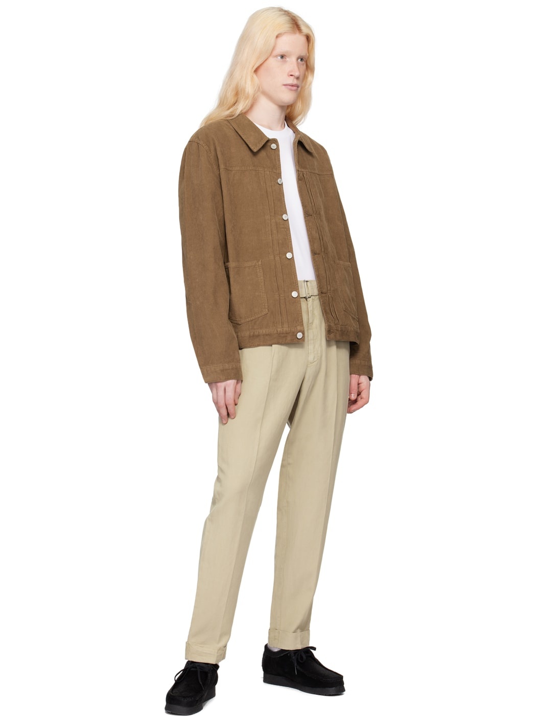Beige Hugo Trousers - 4