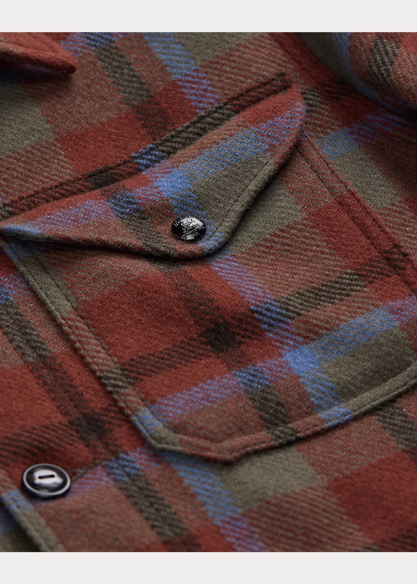 Plaid Wool Twill Shirt Jacket - 4
