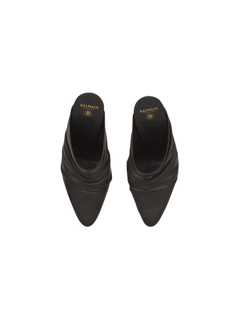 Draped leather Ulla mules 3