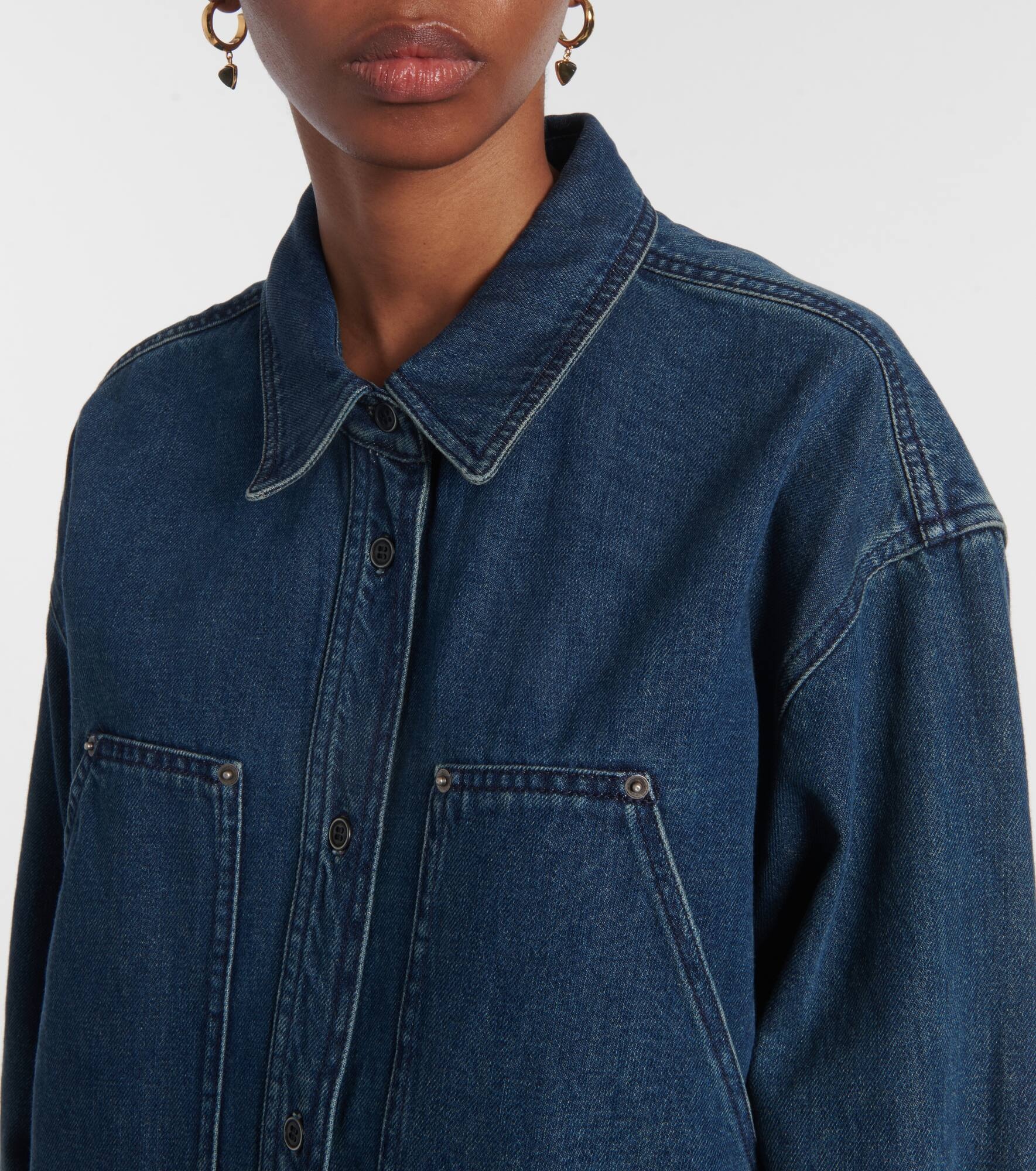 Okely denim overshirt - 4