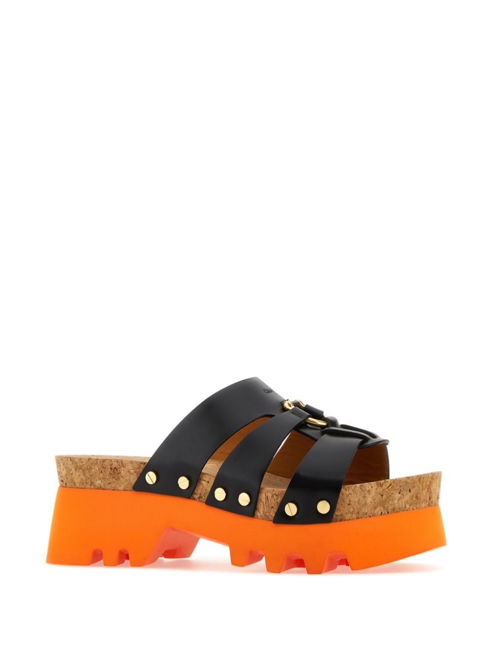 platform leather sandals - 2