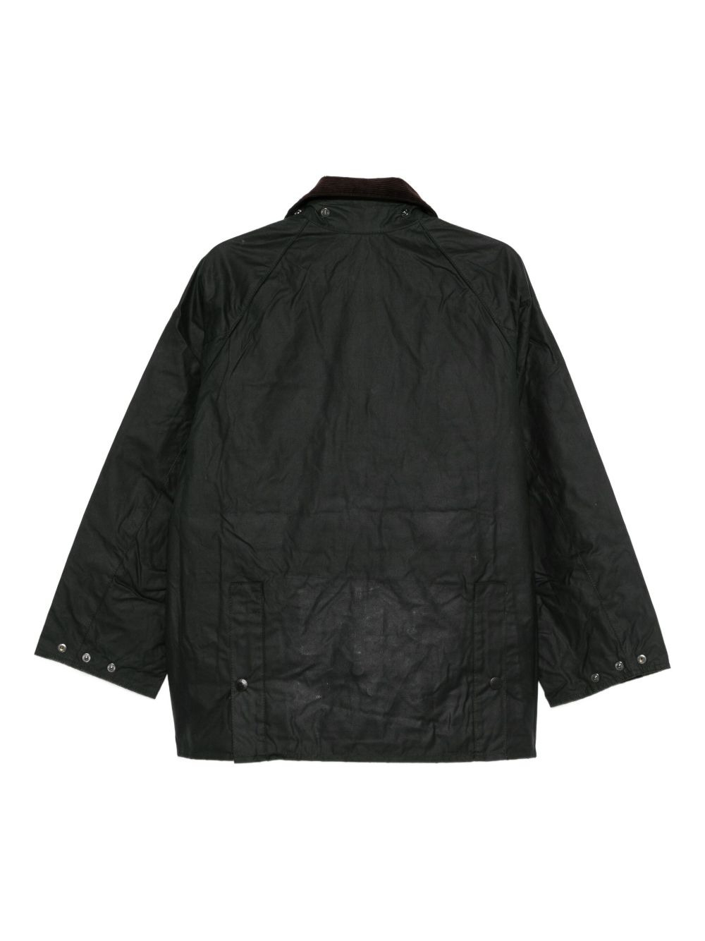 corduroy-collar coat - 2