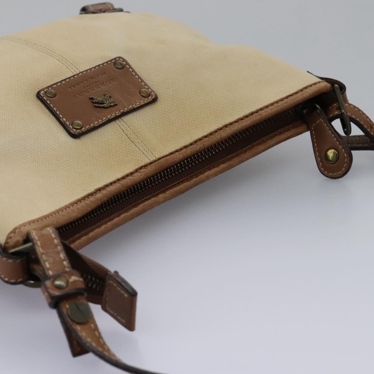 Burberry Blue Label Shoulder Bag Canvas Leather Beige - 6