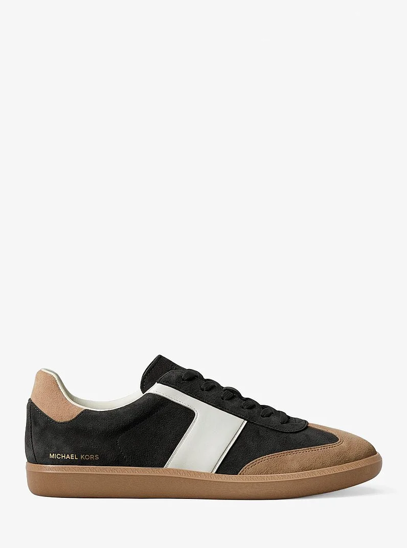 Jovie Color-Block Suede Sneaker - 1