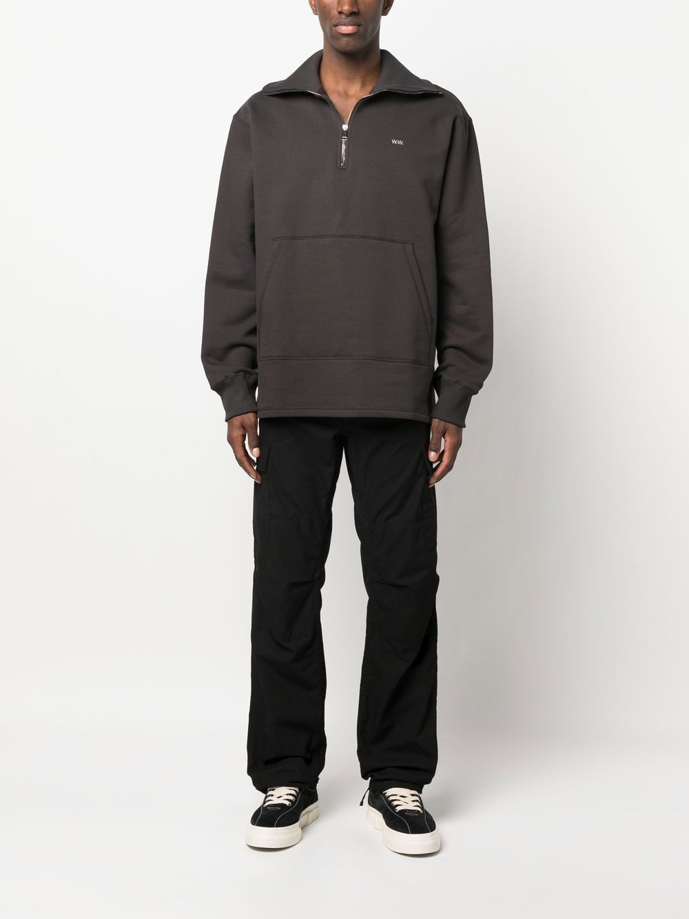 long-sleeve cotton sweatshirt - 2