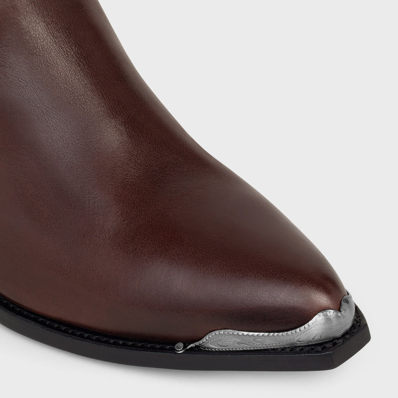 Western boots high boot with metal toe in Calfskin 4