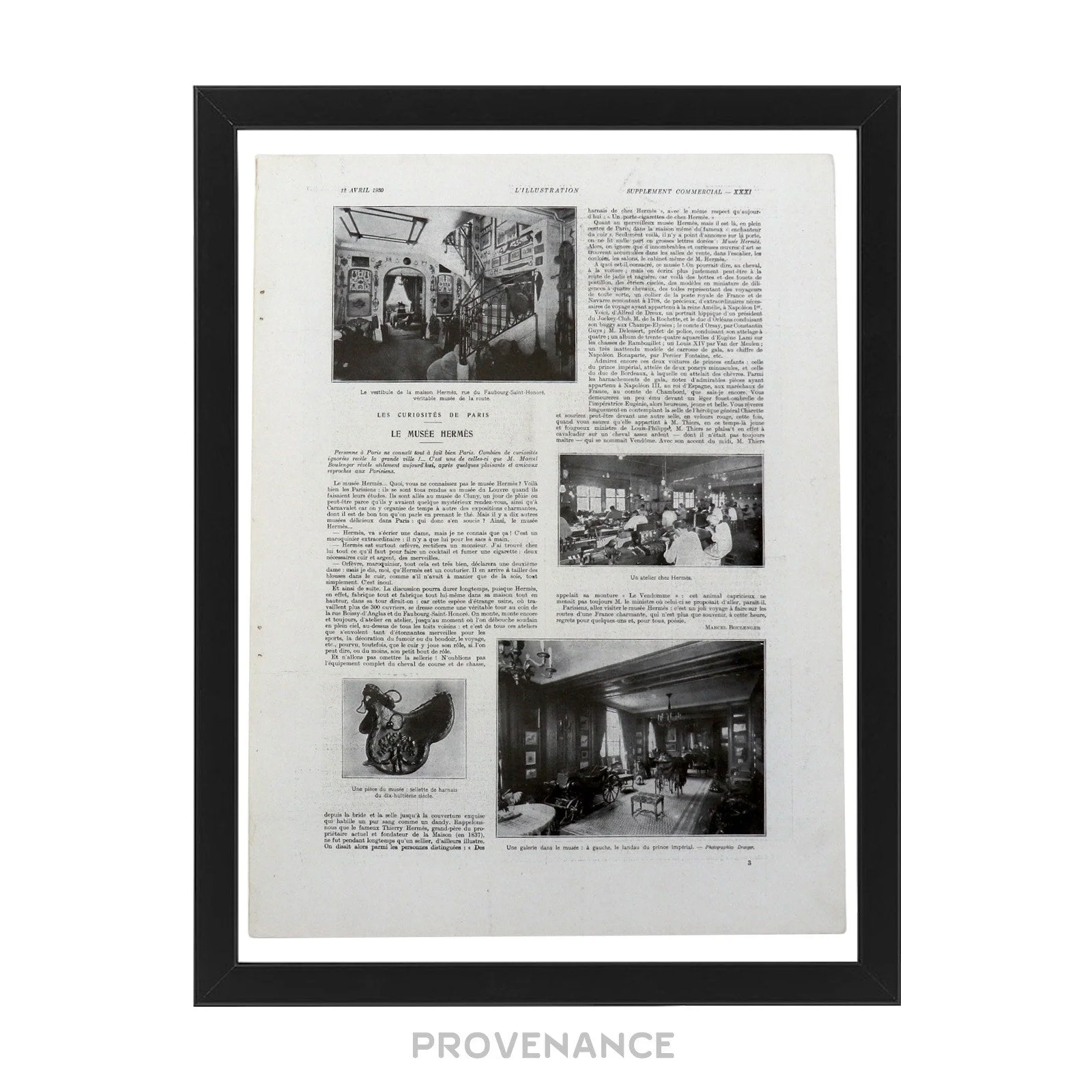 Hermes Antique Vintage Newsprint Ad - HERMÈS MUSEUM - 1