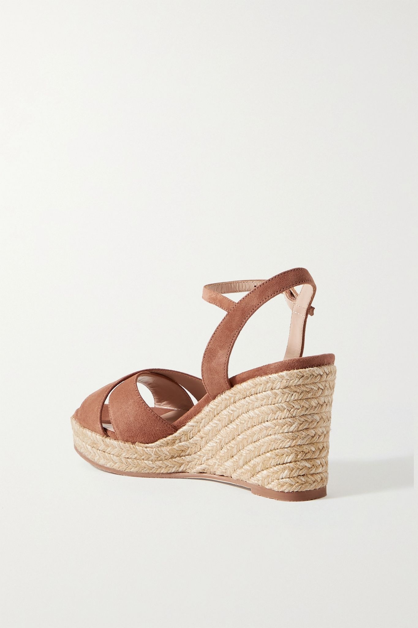 Rosemarie suede espadrille wedge sandals - 4