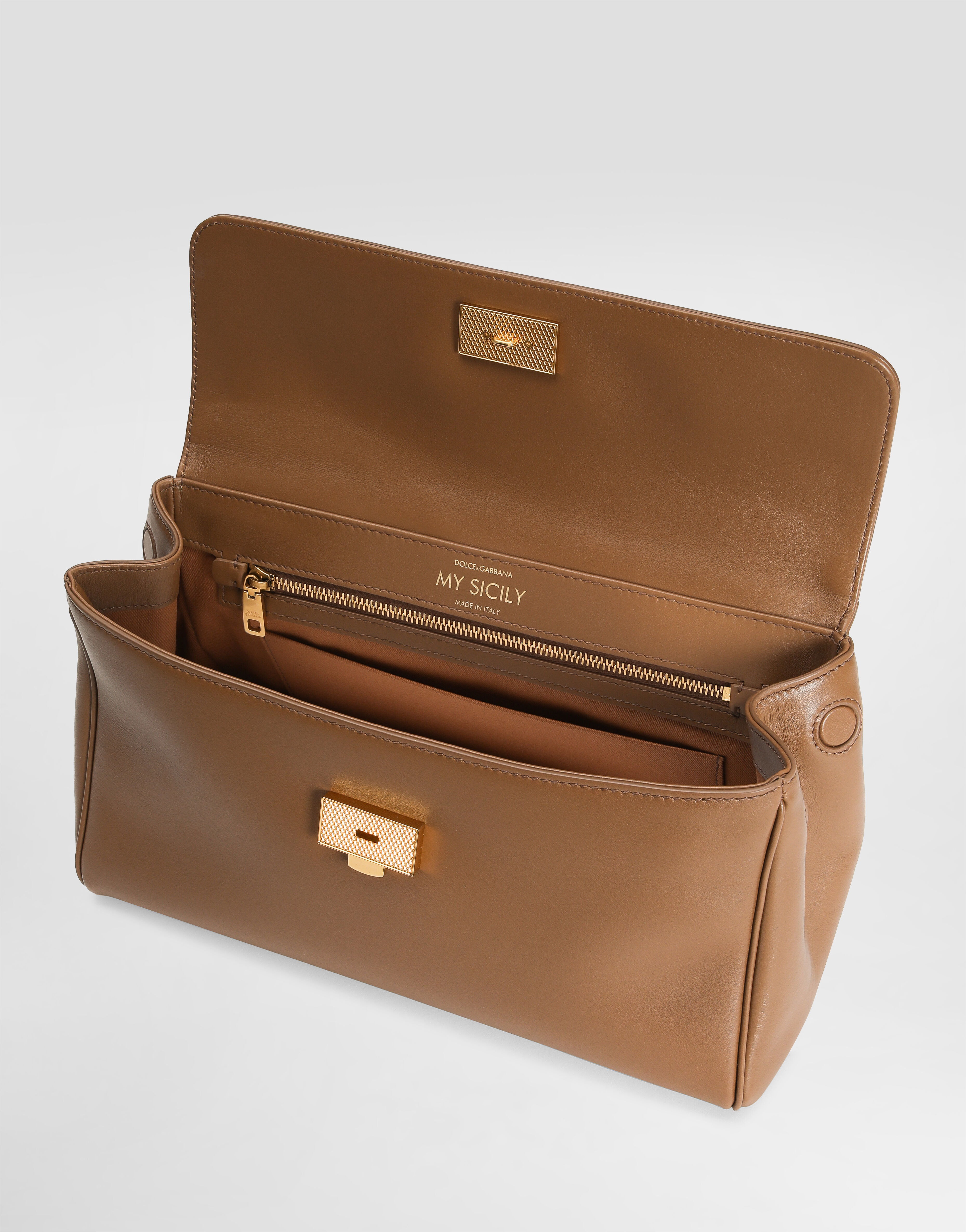 My Sicily handbag in plongé calfskin - 6