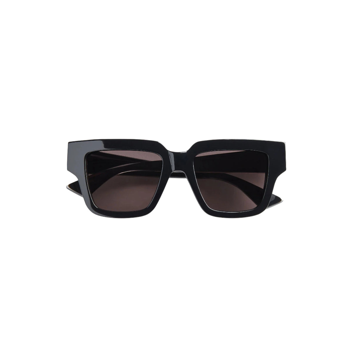 TRI-FOLD SQUARE SUNGLASSES (BLACK/GREY) - 1