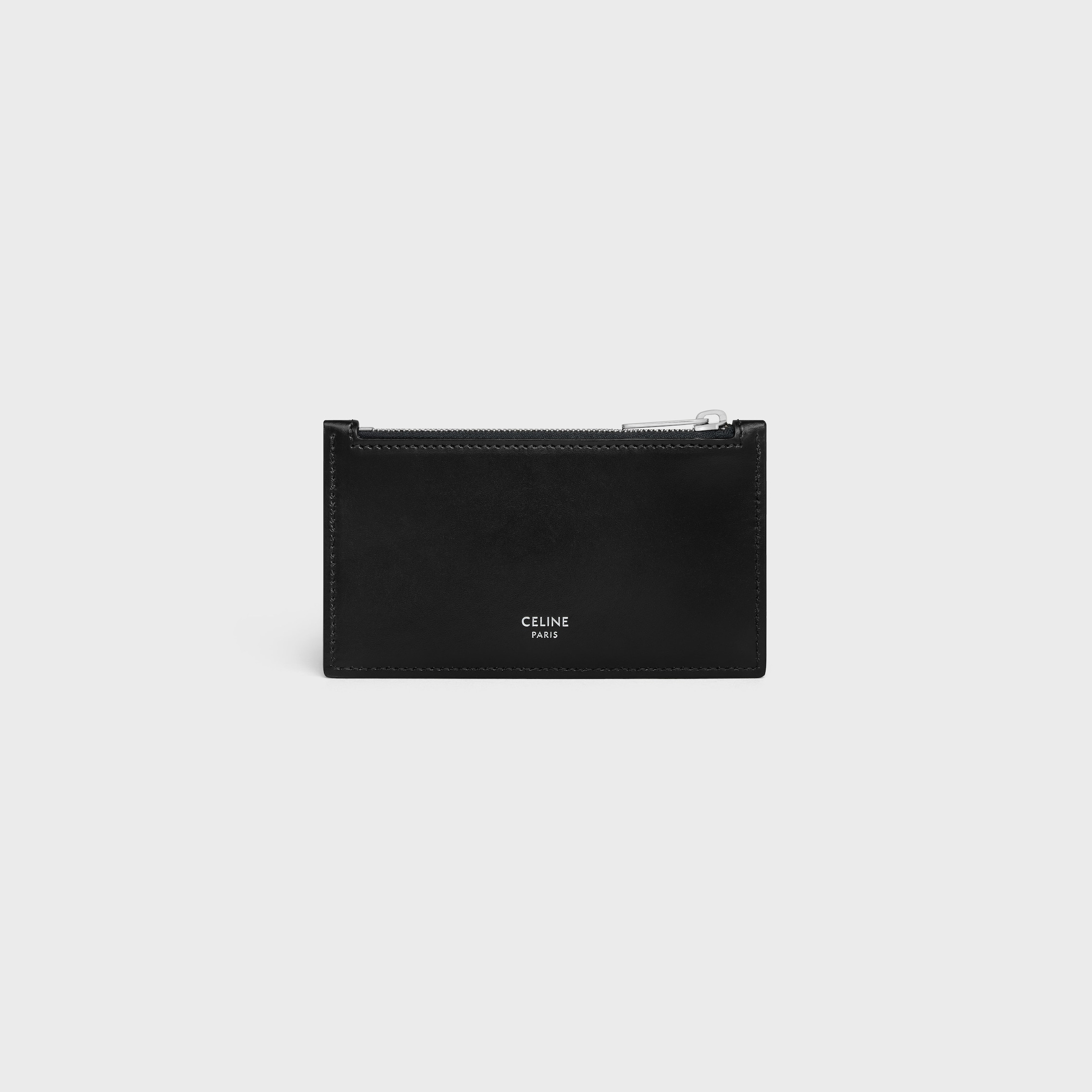 Zipped Compact Card Holder TRIOMPHE CANVAS & CALFSKIN BEIGE - 3