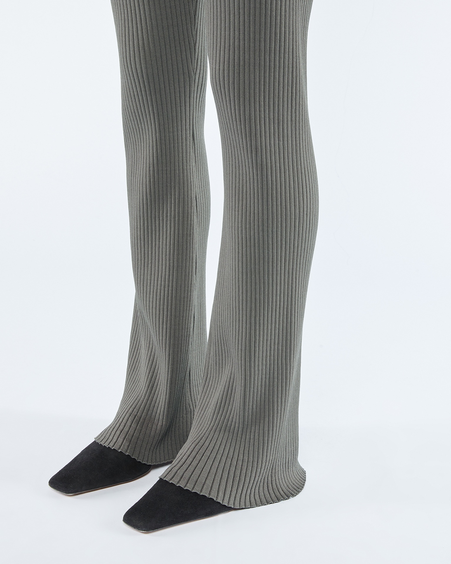 ALEA - Ribbed pants - Asphalt - 2