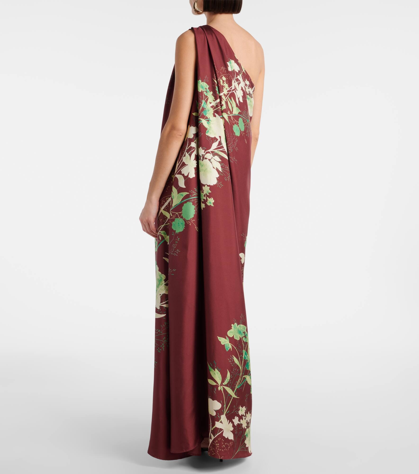 Roy floral silk twill maxi dress - 3