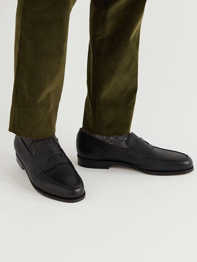 John Lobb Lopez Full-Grain Leather Penny Loafers outlook