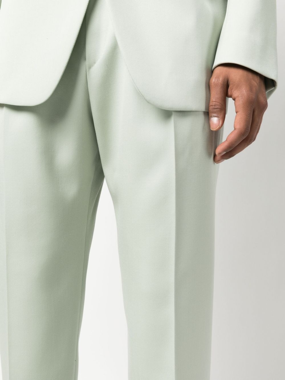 pressed-crease tailored trousers - 5