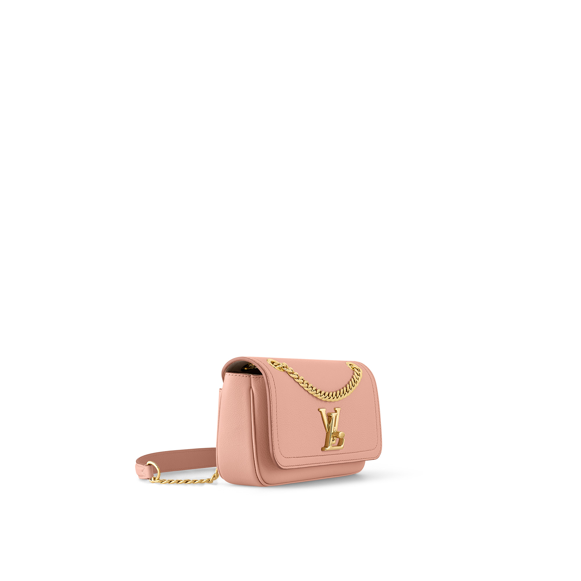 LOUIS VUITTON  Coussin Bb Grained Calfskin Cross Body, Pink, (One