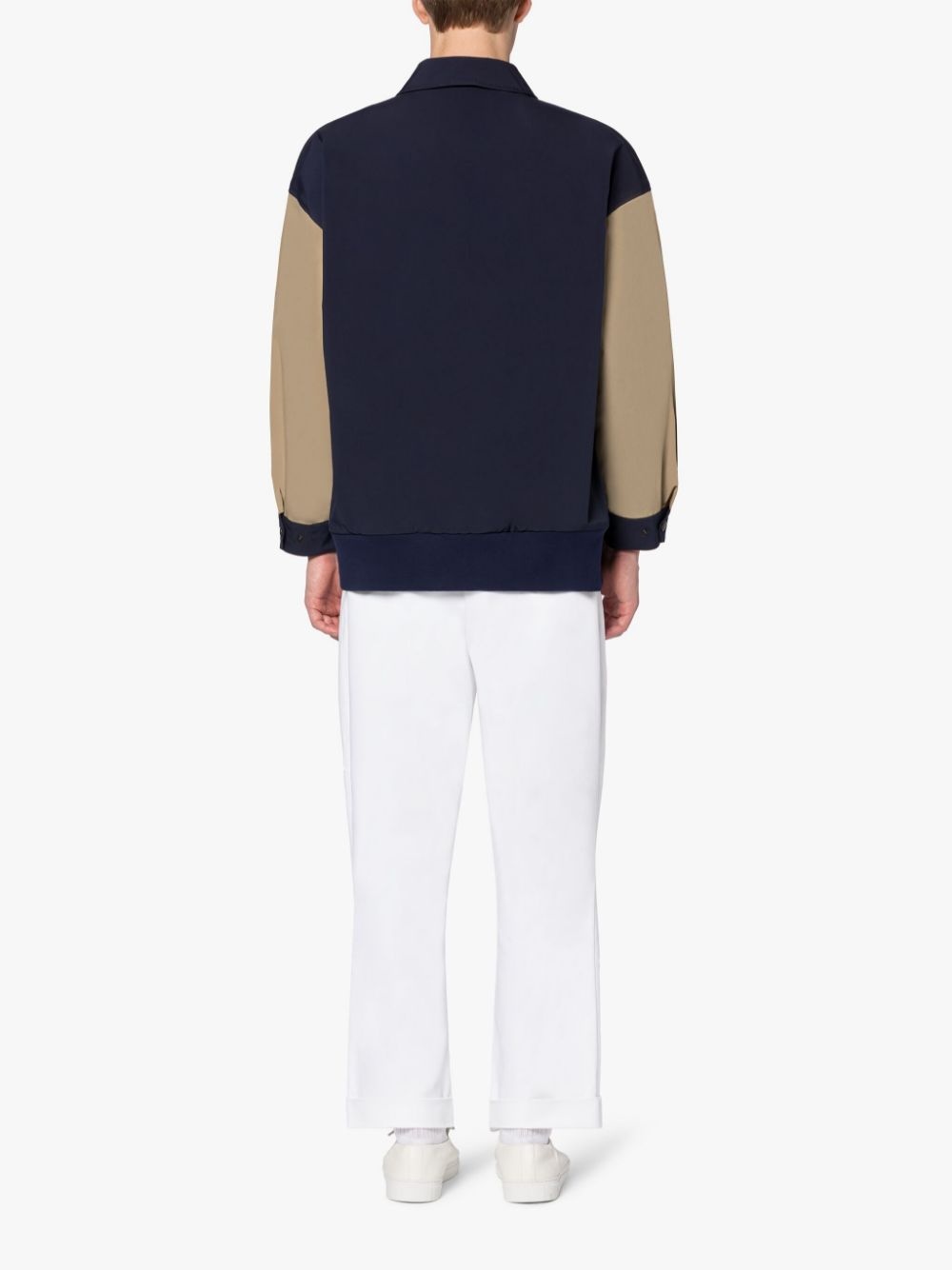 JETS NAVY ECO DRY BASEBALL JACKET - 3