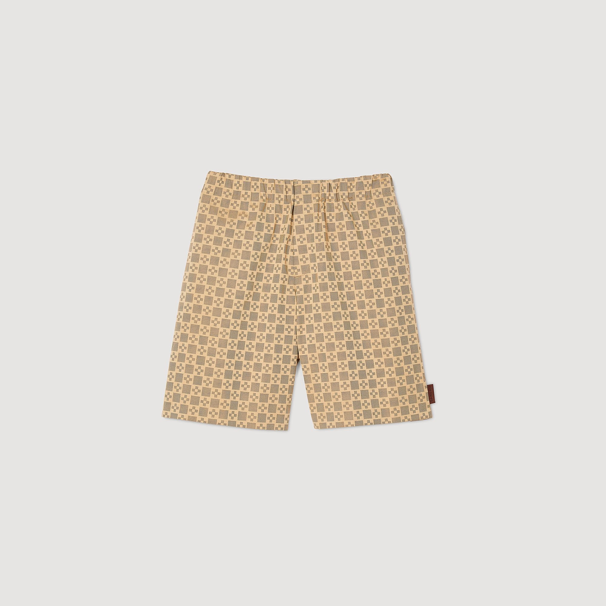 SQUARE CROSS JACQUARD SHORTS - 6