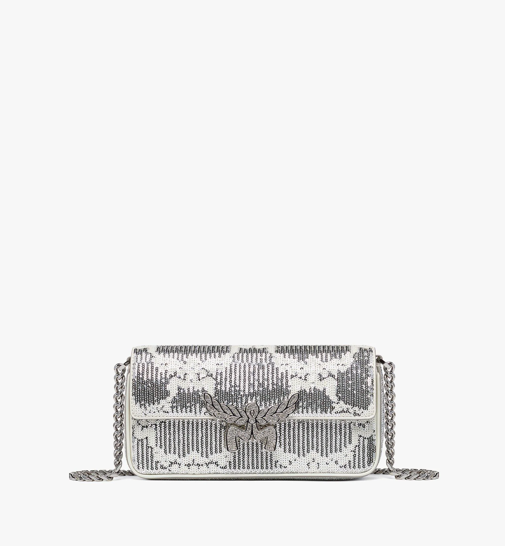Himmel Shoulder Bag in Sequin Monogram Leather - 1