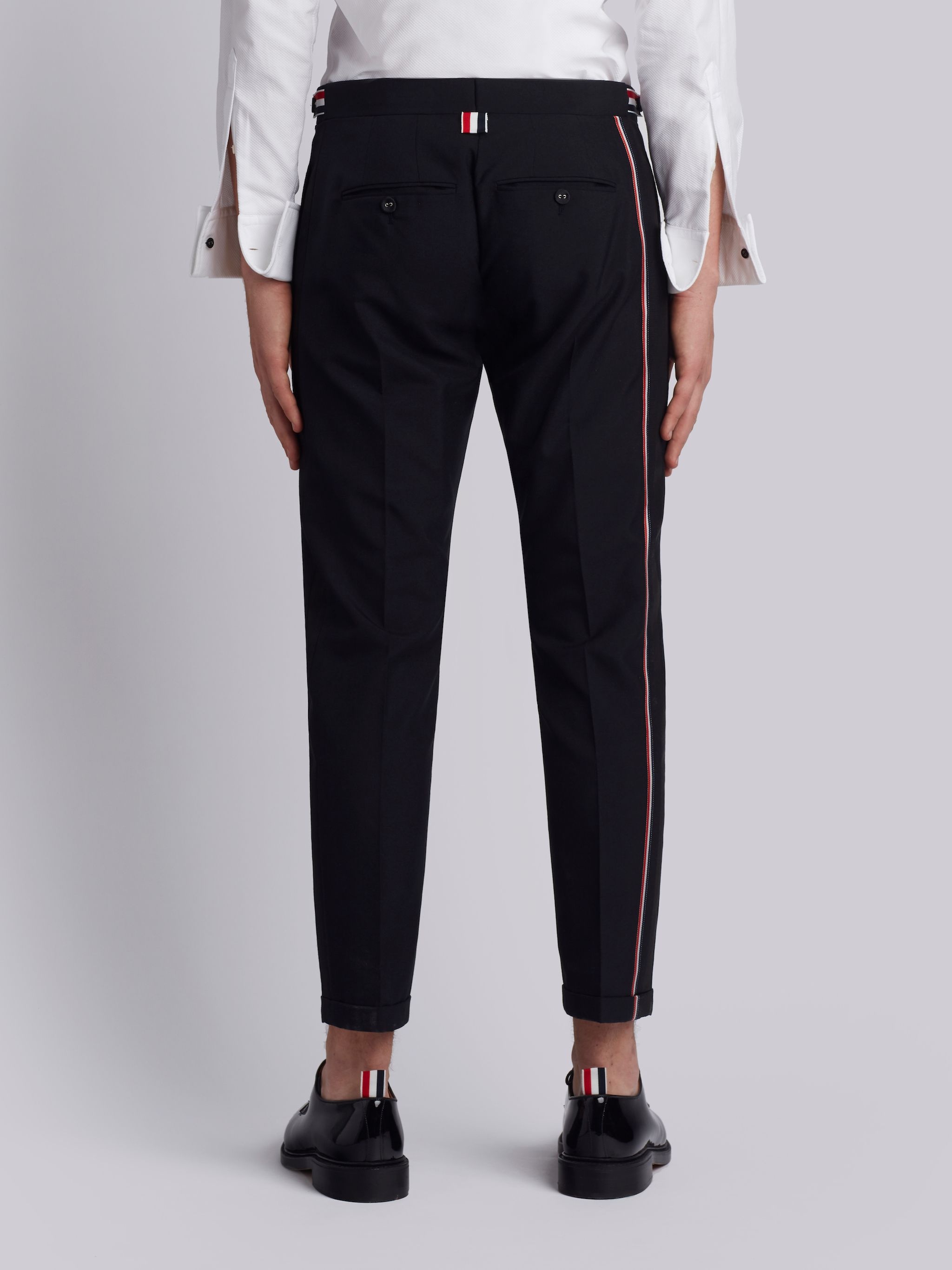 RWB stripe low-rise tailored trousers - 3