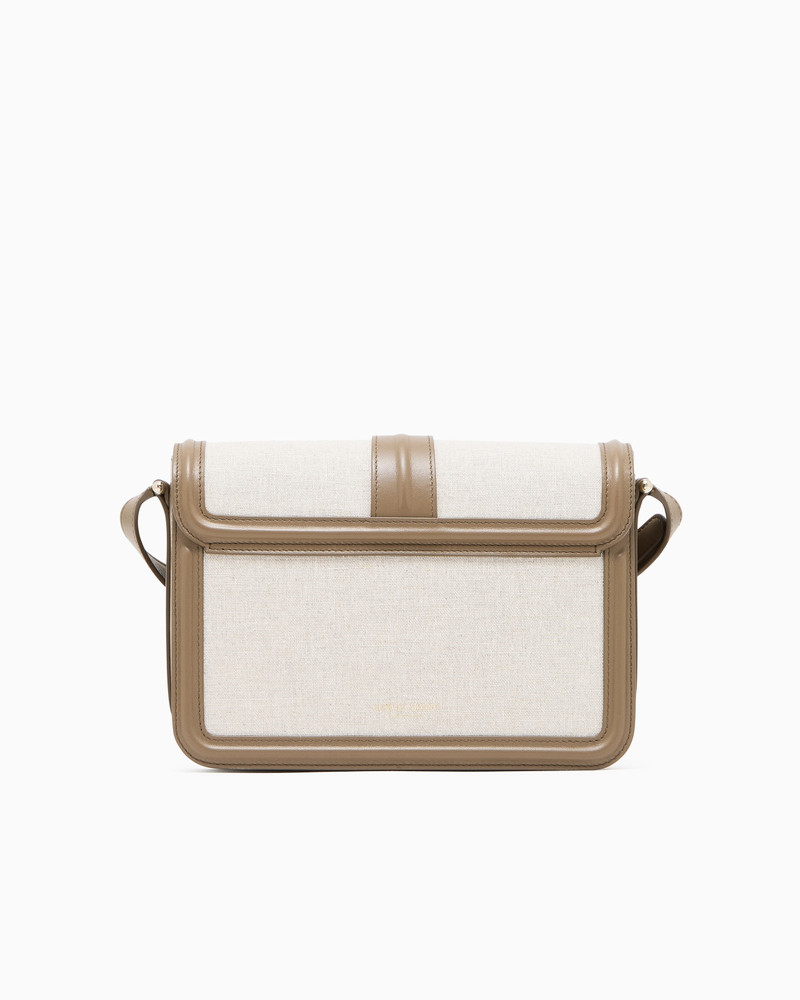 CROSSBODY BAG IN CANVAS AND SMOOTH LEATHER 3