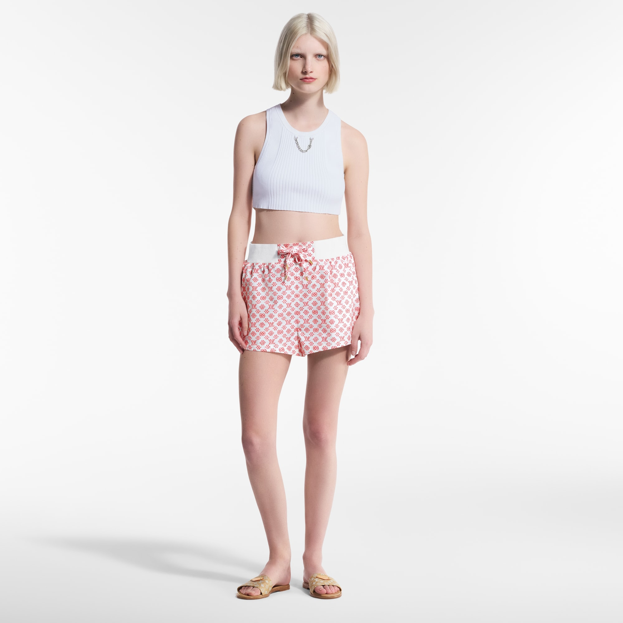 3D Monogram Mini Shorts - 4