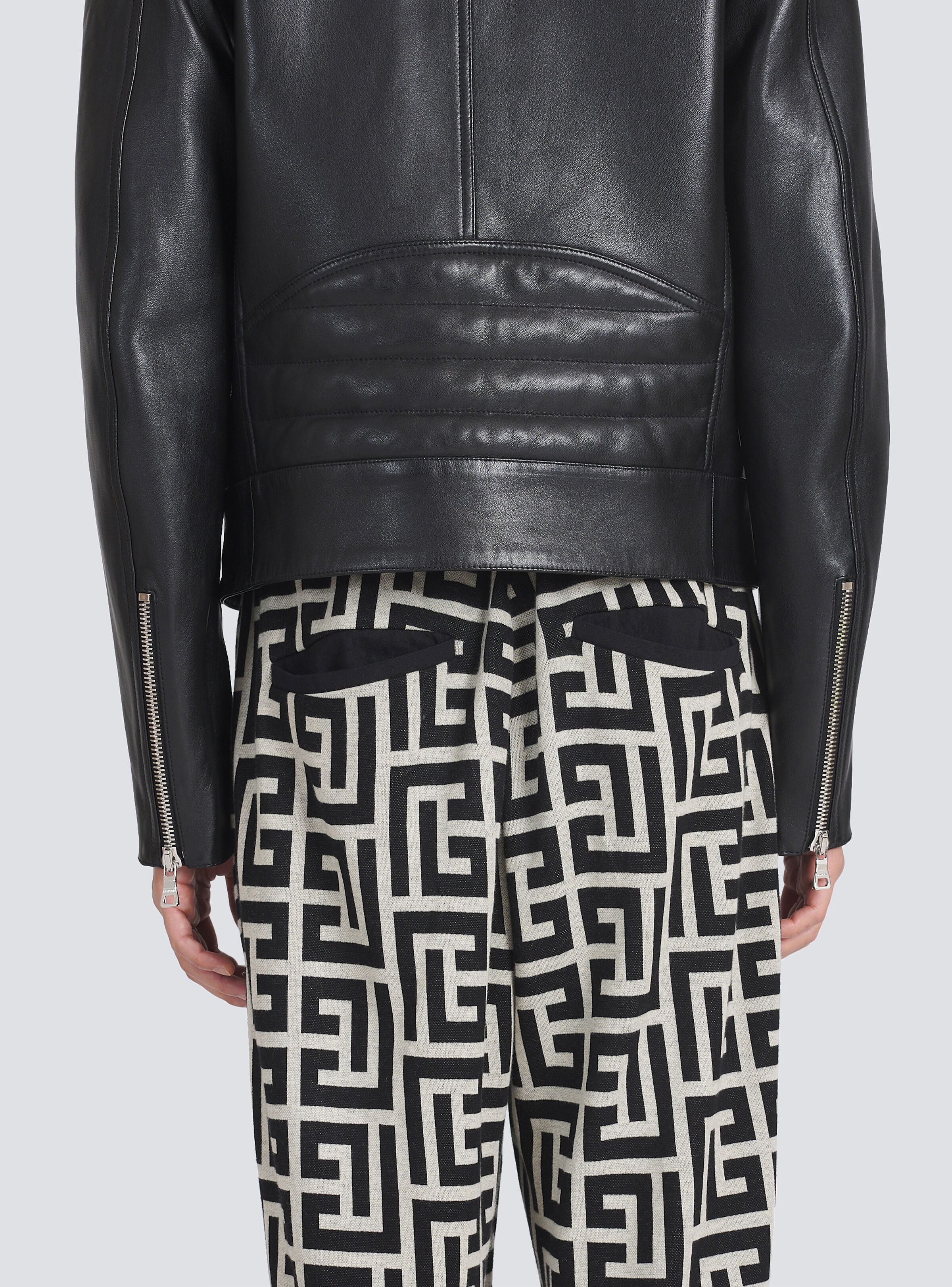 Leather biker jacket - 10