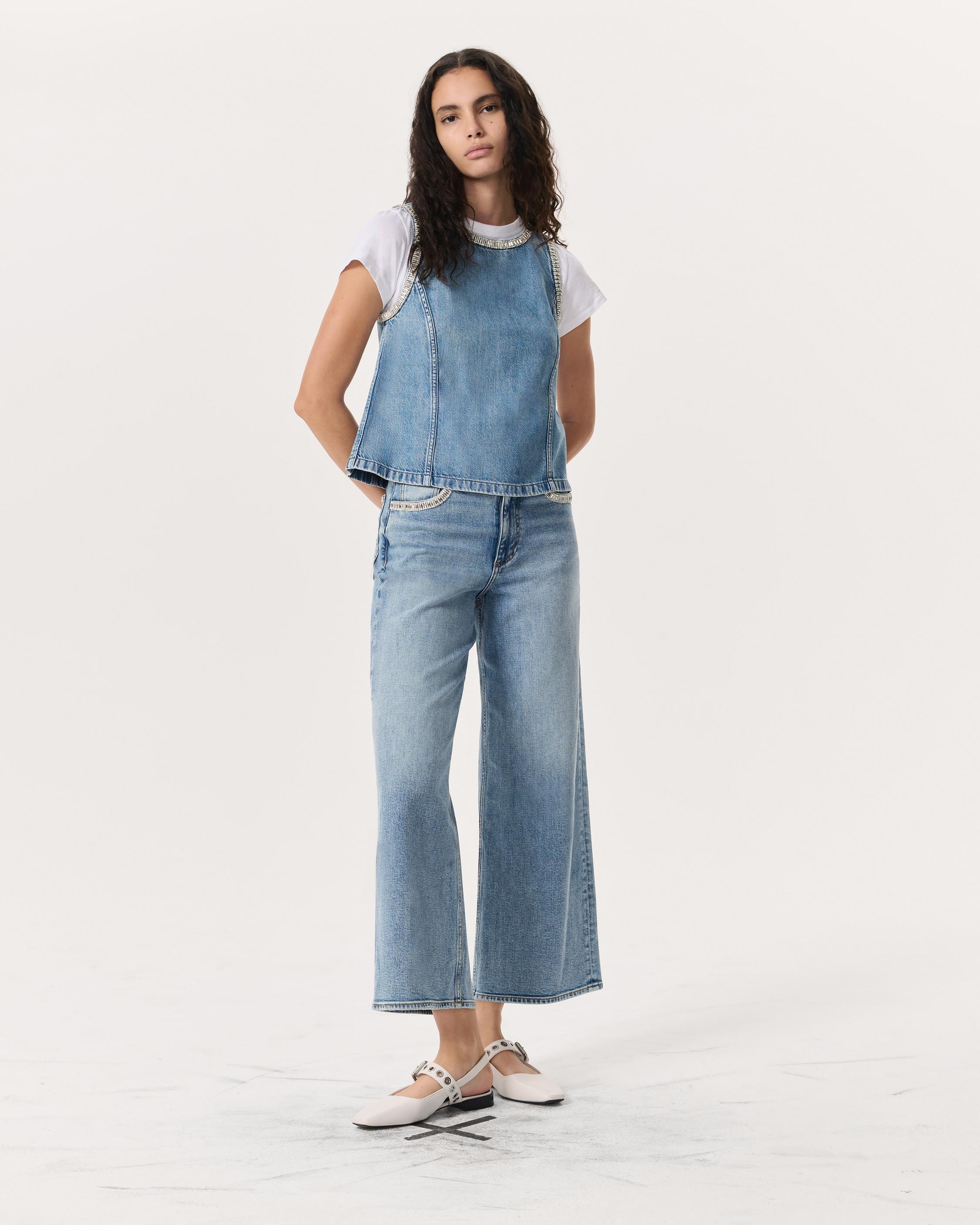 Ultra Featherweight Myla Embellished Denim Top
Ultra Featherweight Denim - 4