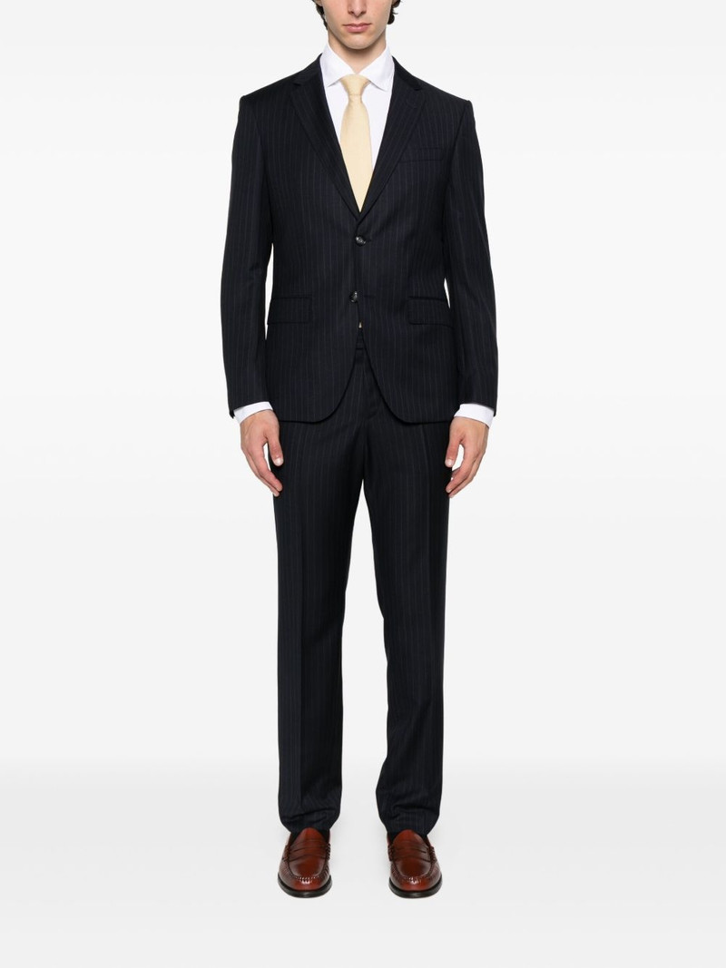 BOSS pinstripe wool suit outlook